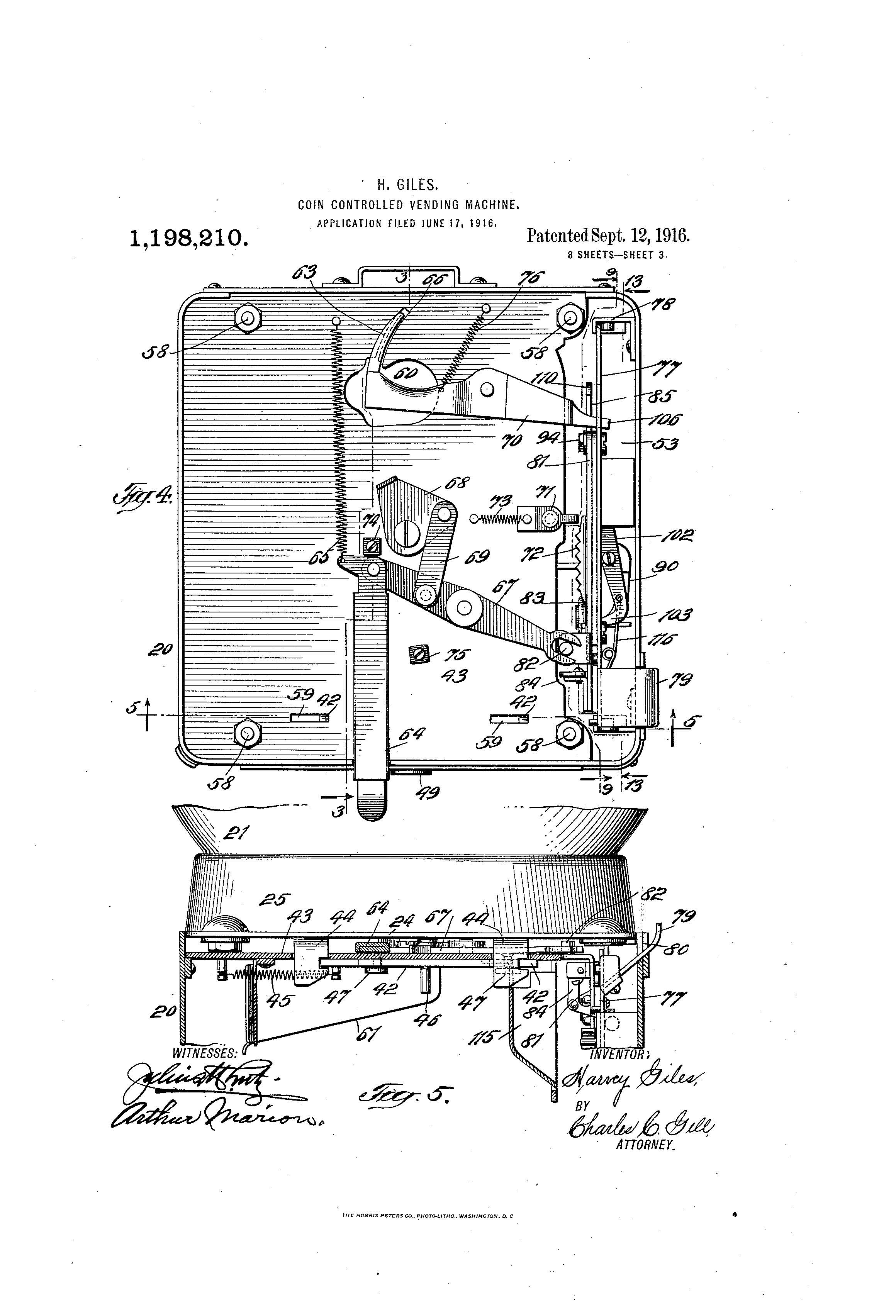 Patent of the Day: Coin-Controlled Vending Machine | Suiter Swantz IP