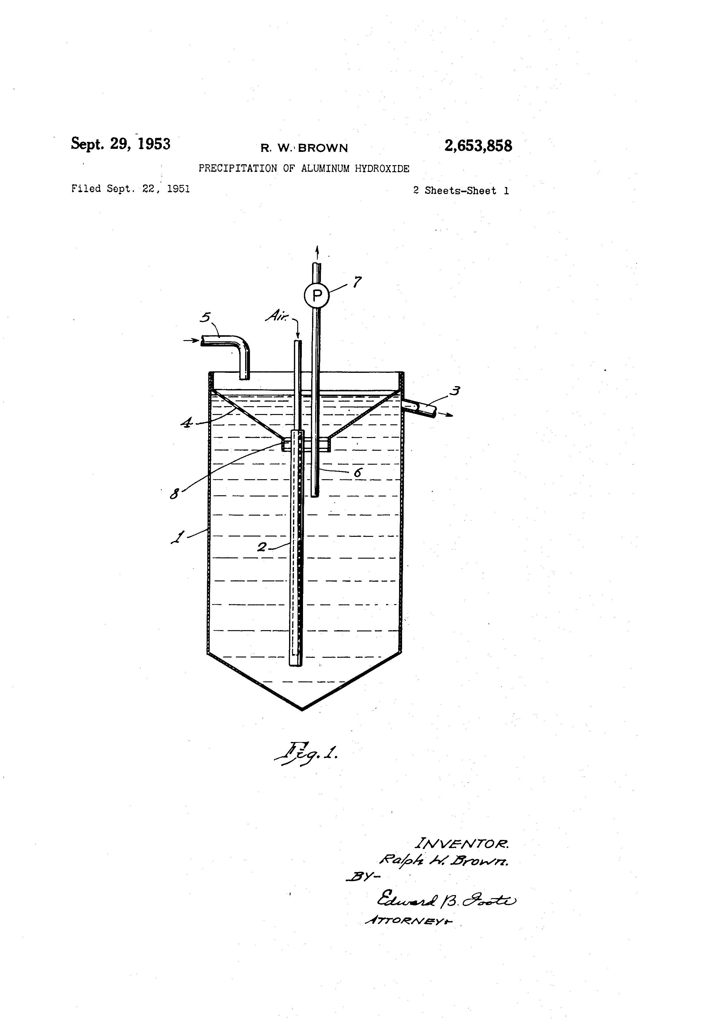 PRECIPITATION OF ALUMINUM HYDROXIDE