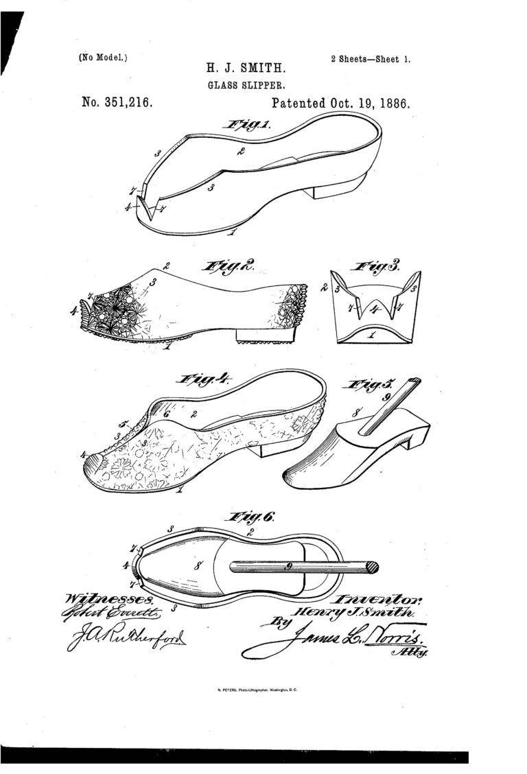 Patent of the Day Glass Slipper Suiter Swantz IP