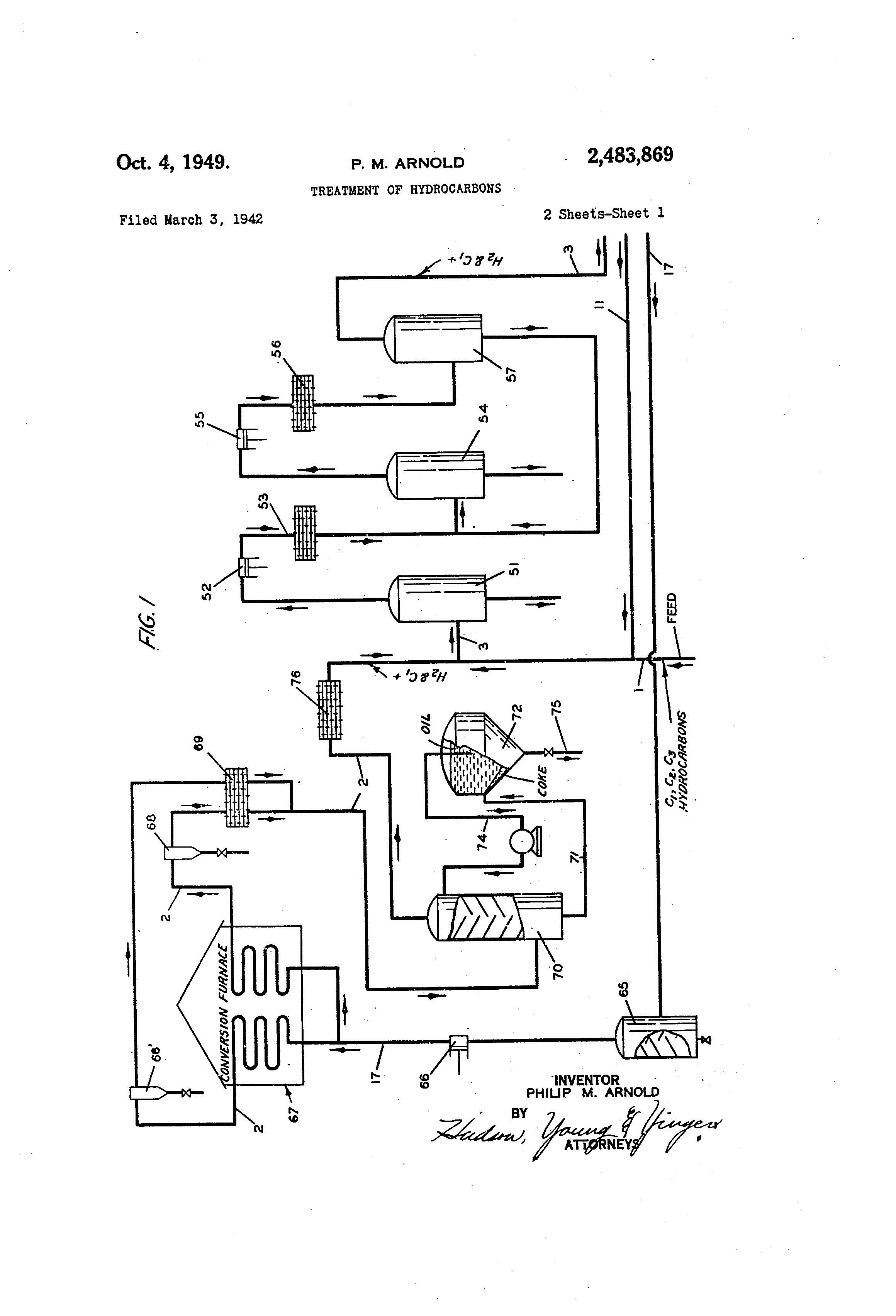 patent-illustration-treatment-of-hydrocarbon_page_1