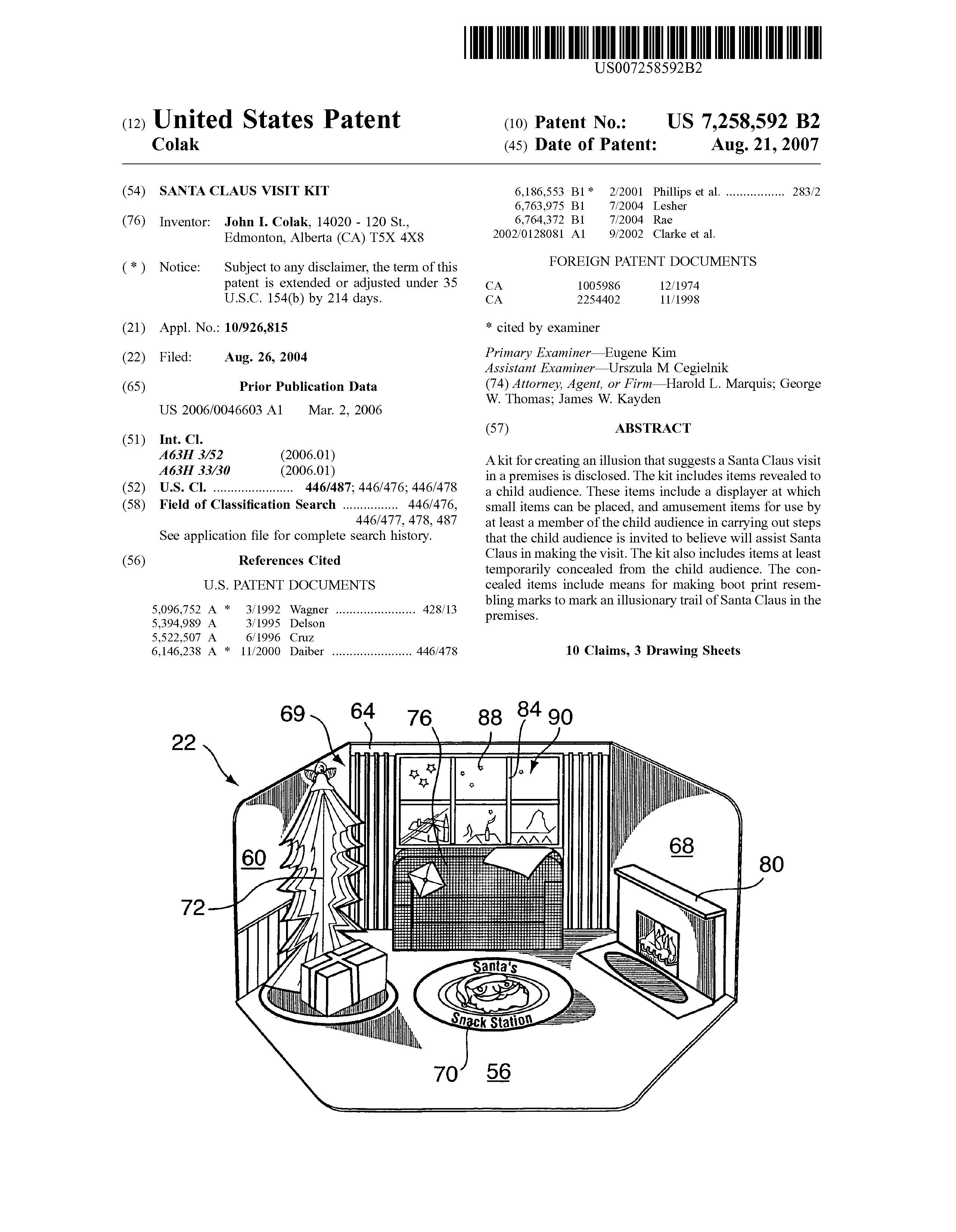 Santa Visit Kit Patent