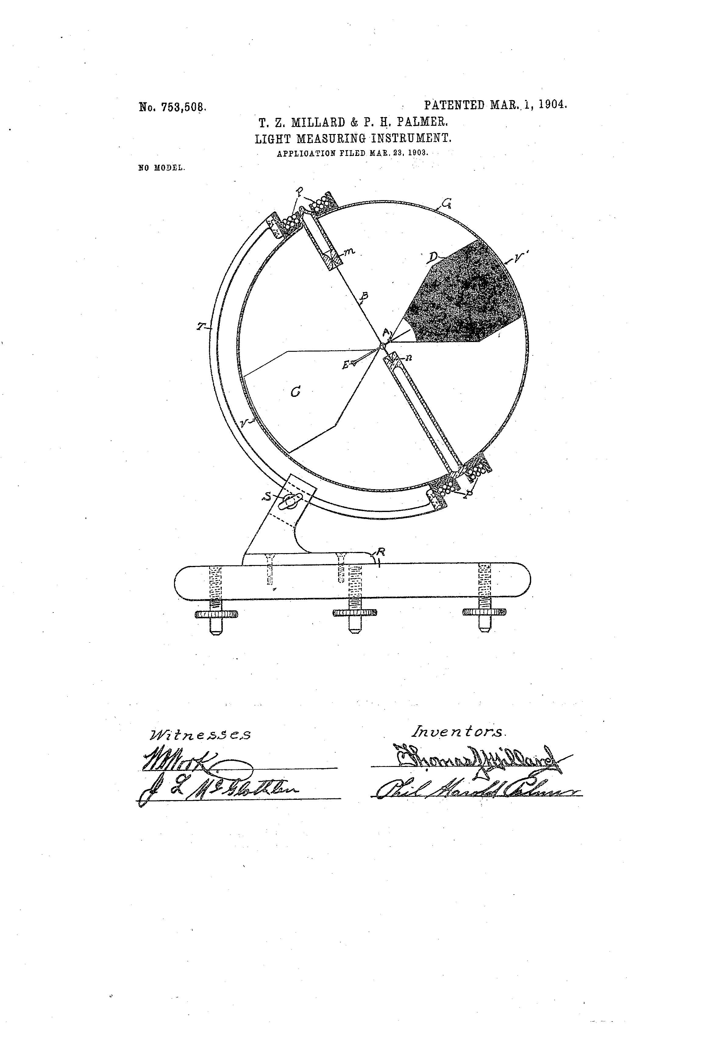 Light Measuring Object Patent