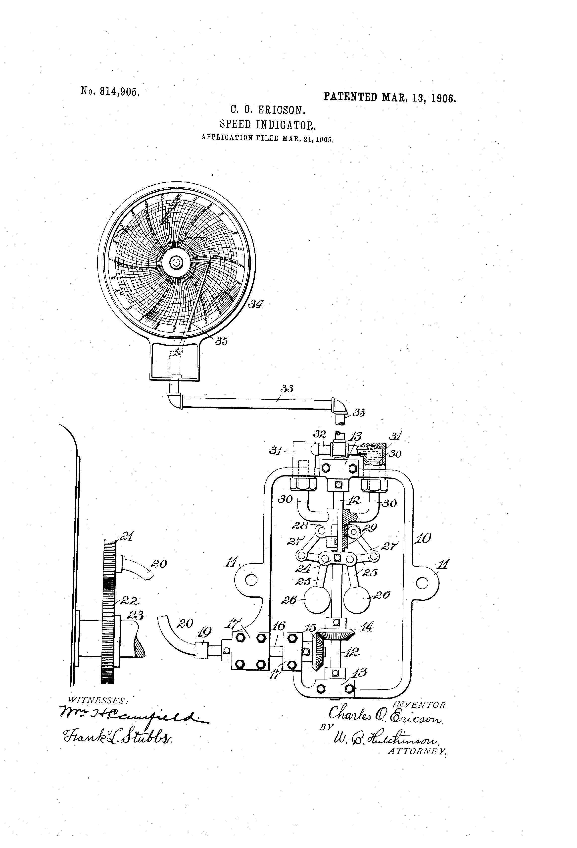 Speed Indicator Patent