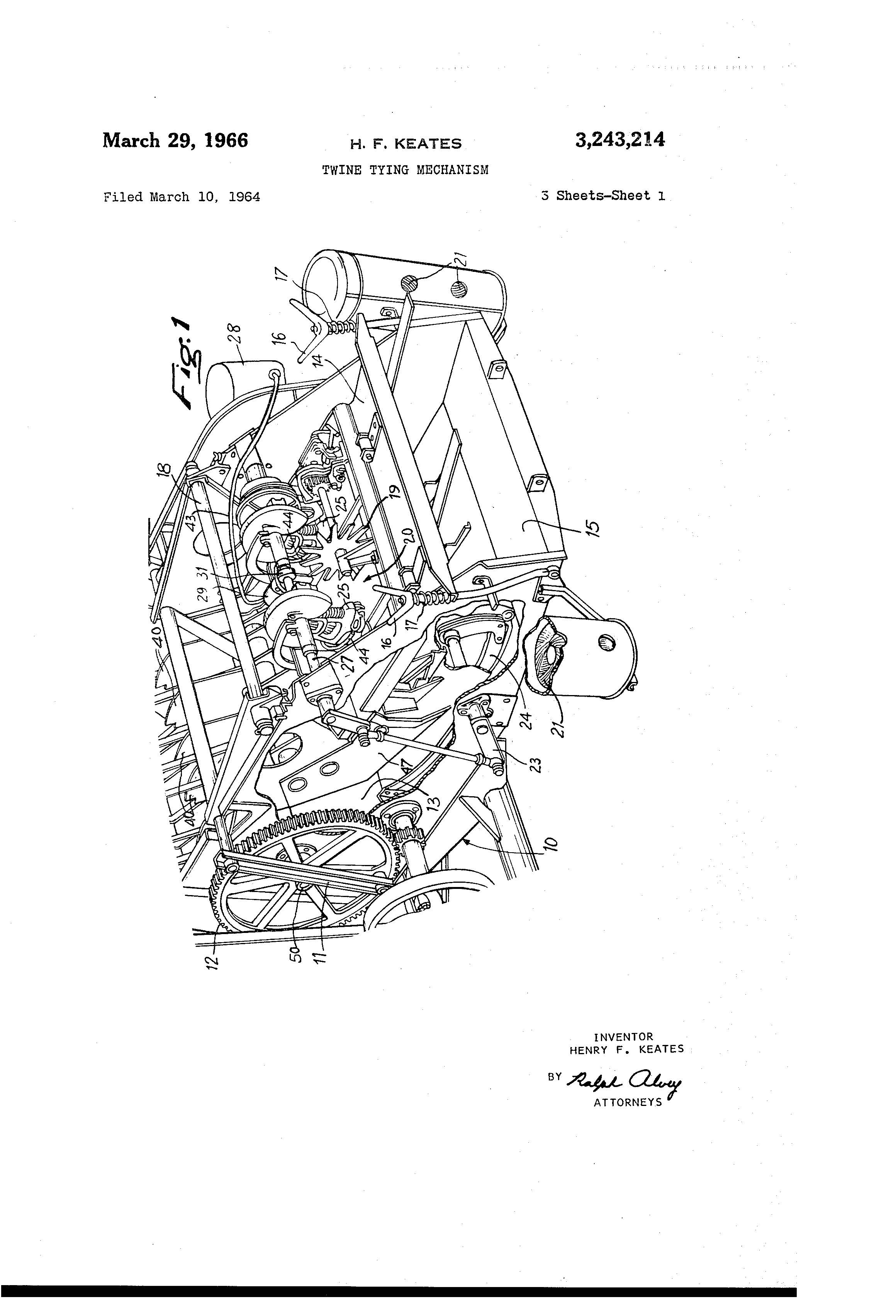 Twine Tying Patent