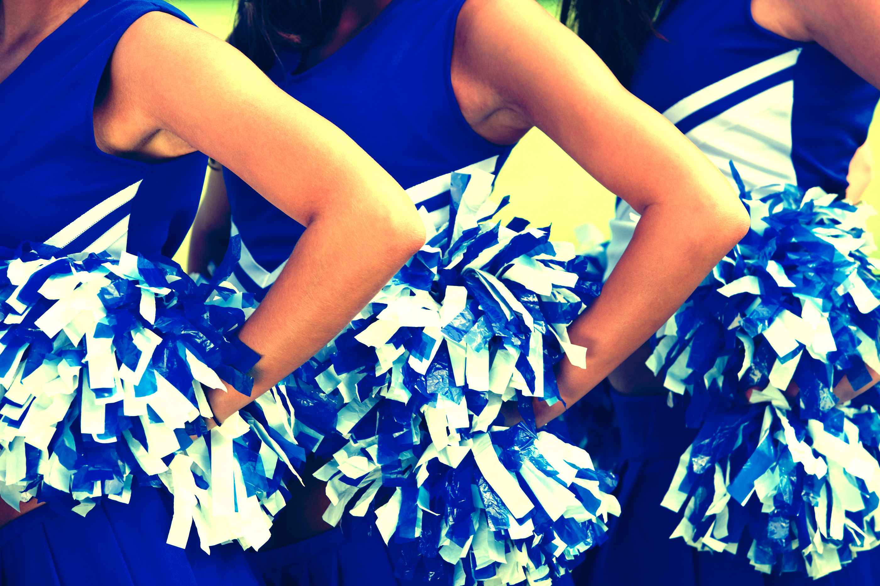 Cheerleaders and Pom-poms