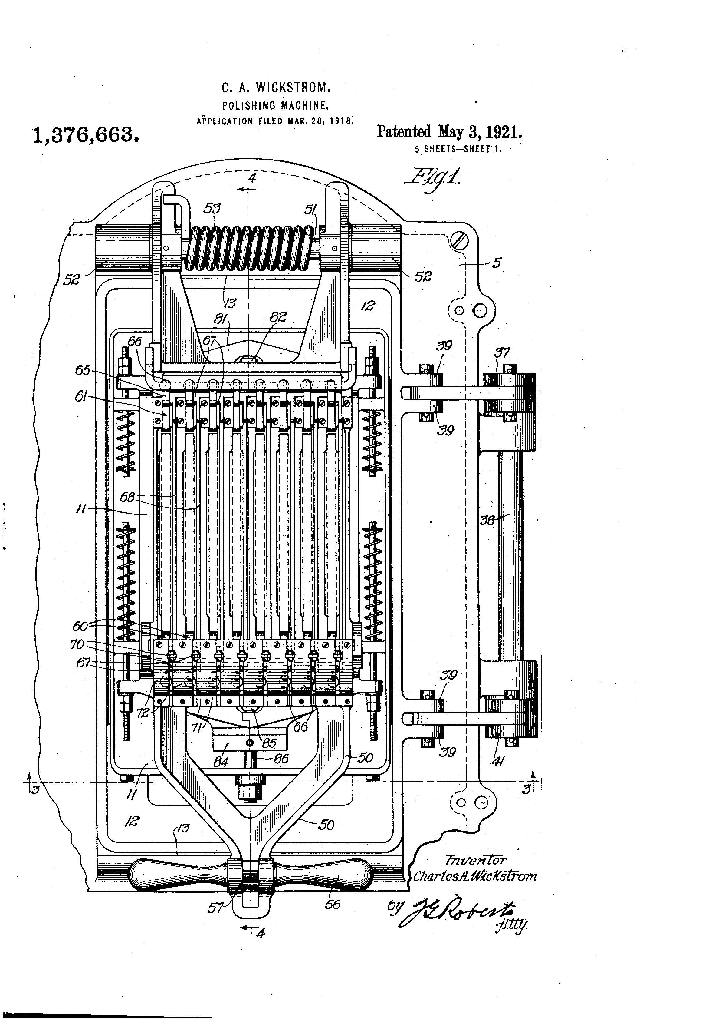 polishing machine patent
