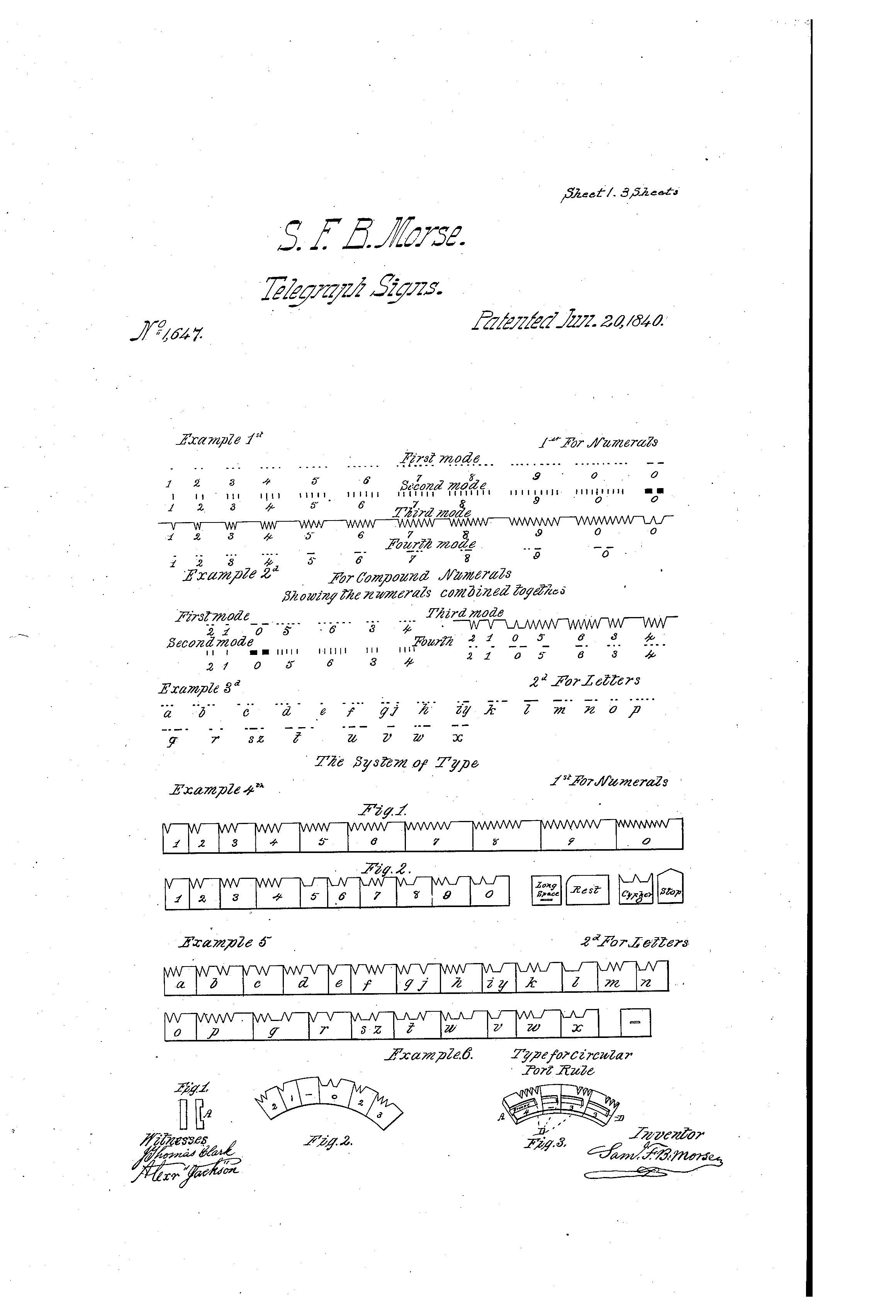 Morse Code Patent