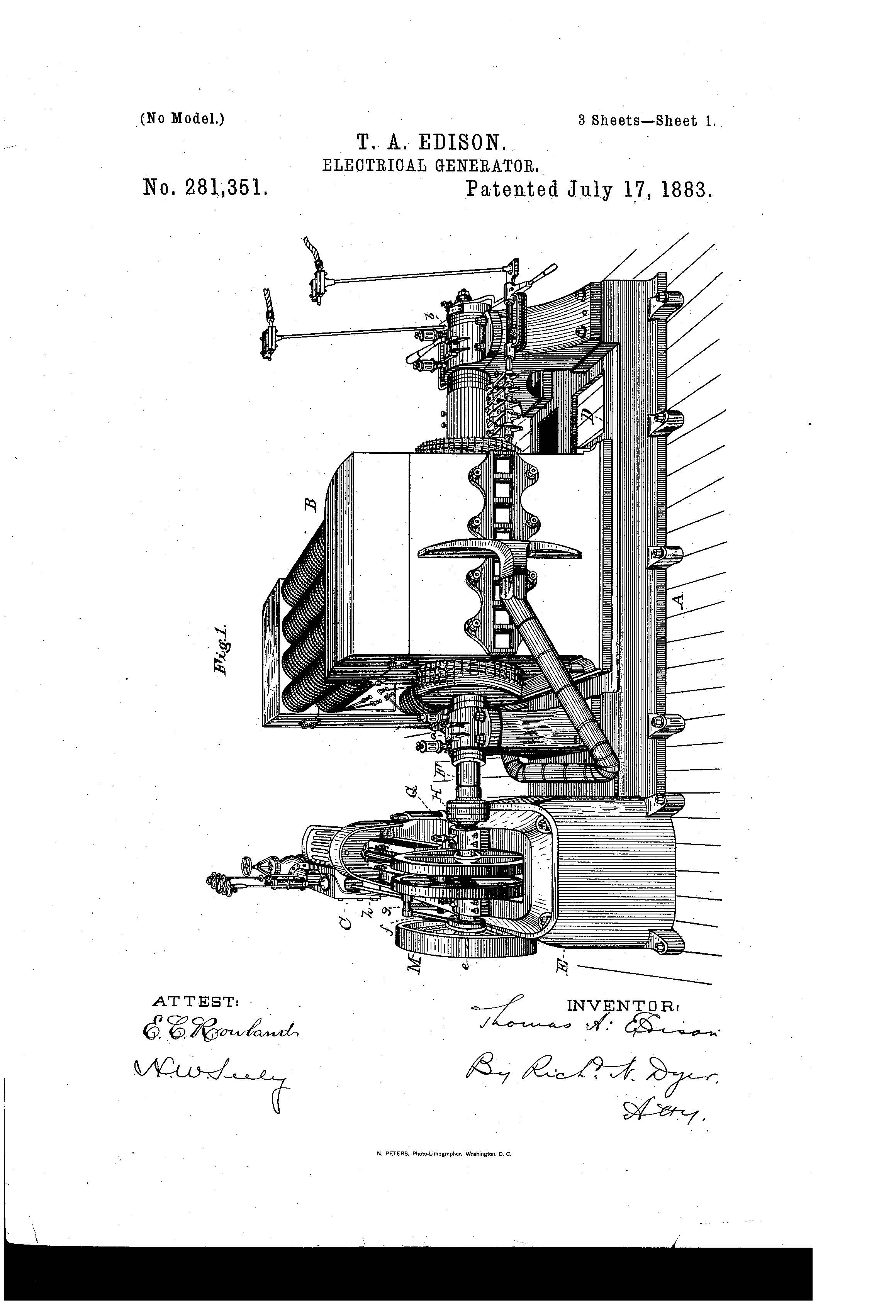 Electrical Generator Patent