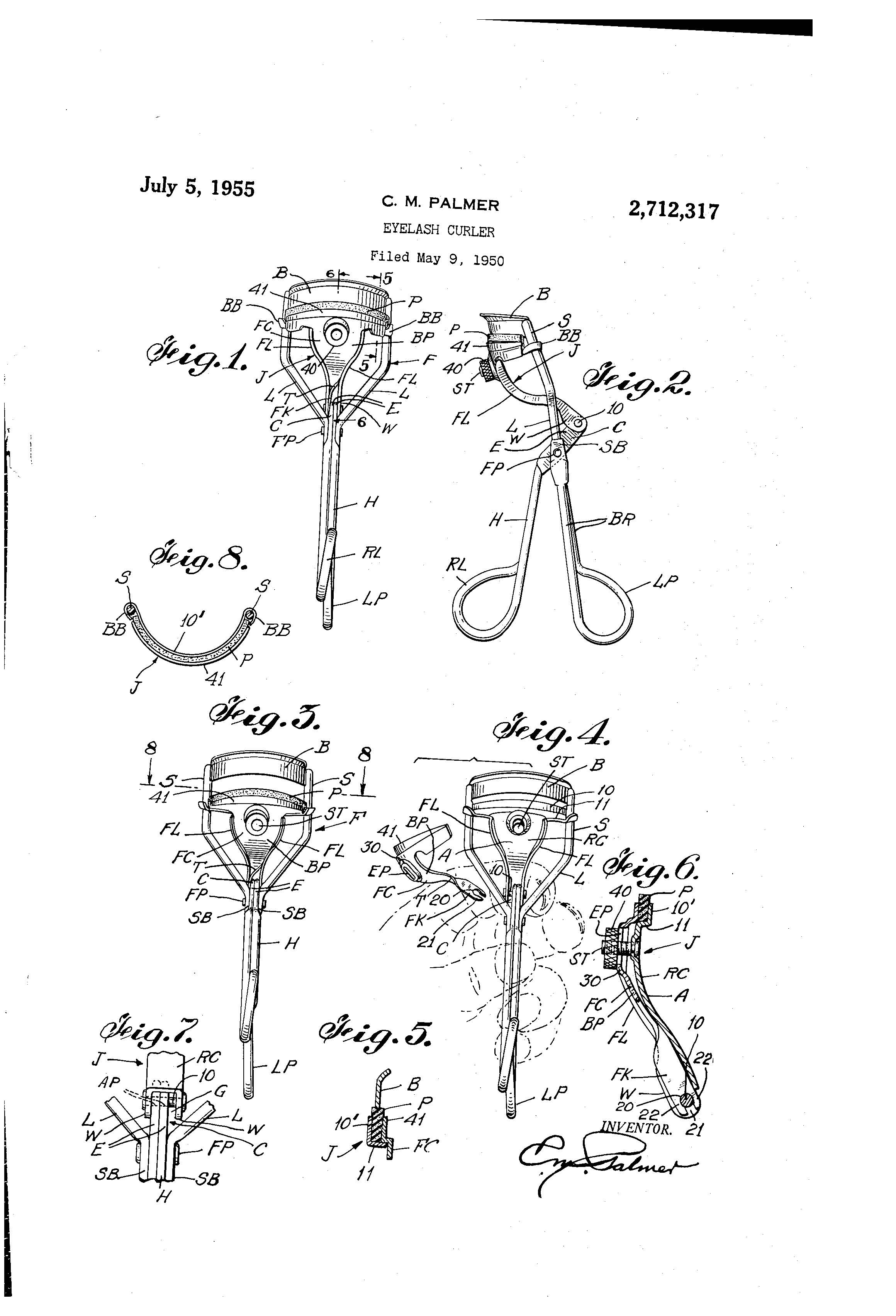 Eyelash Curler Patent