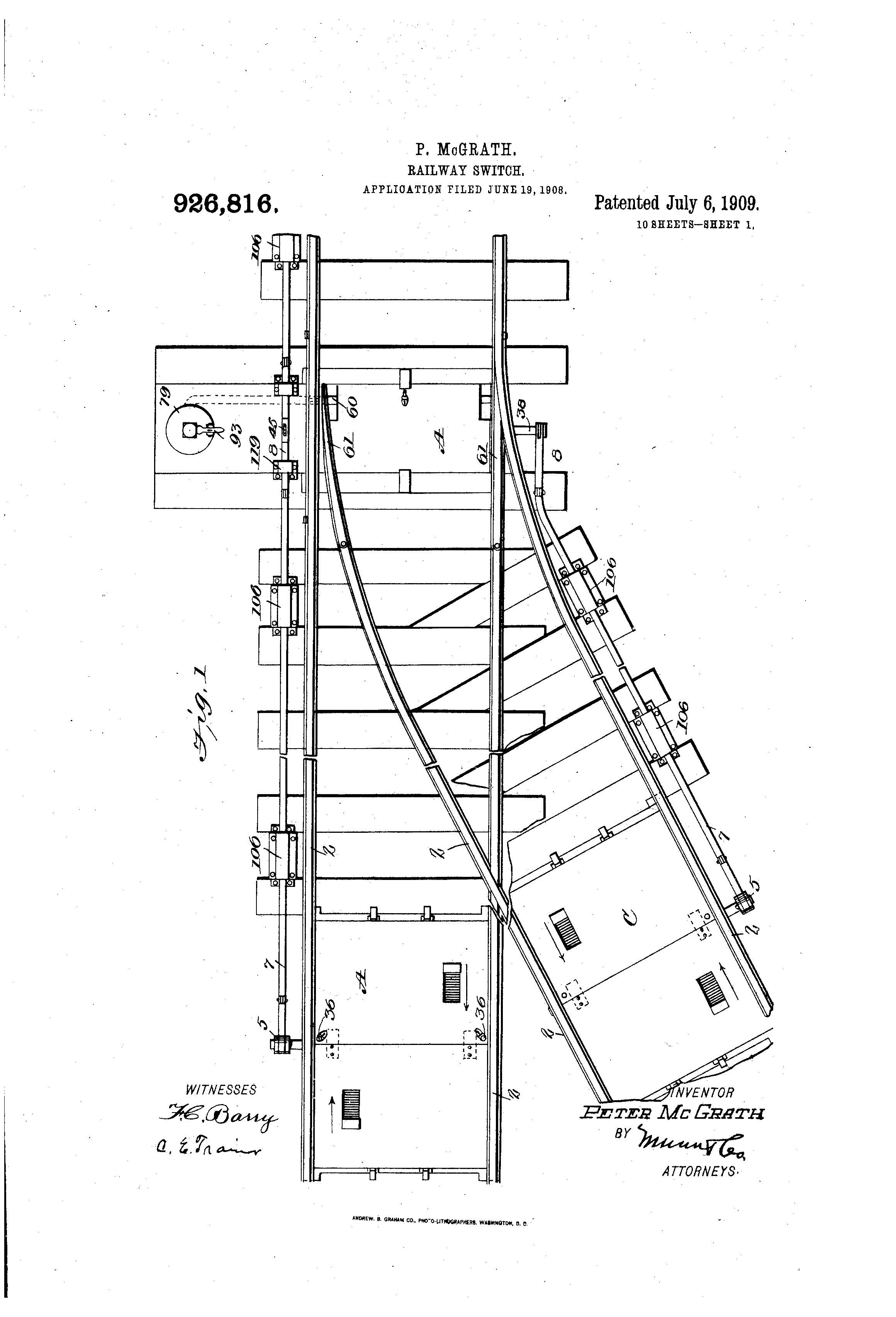 Railway Switch Patent