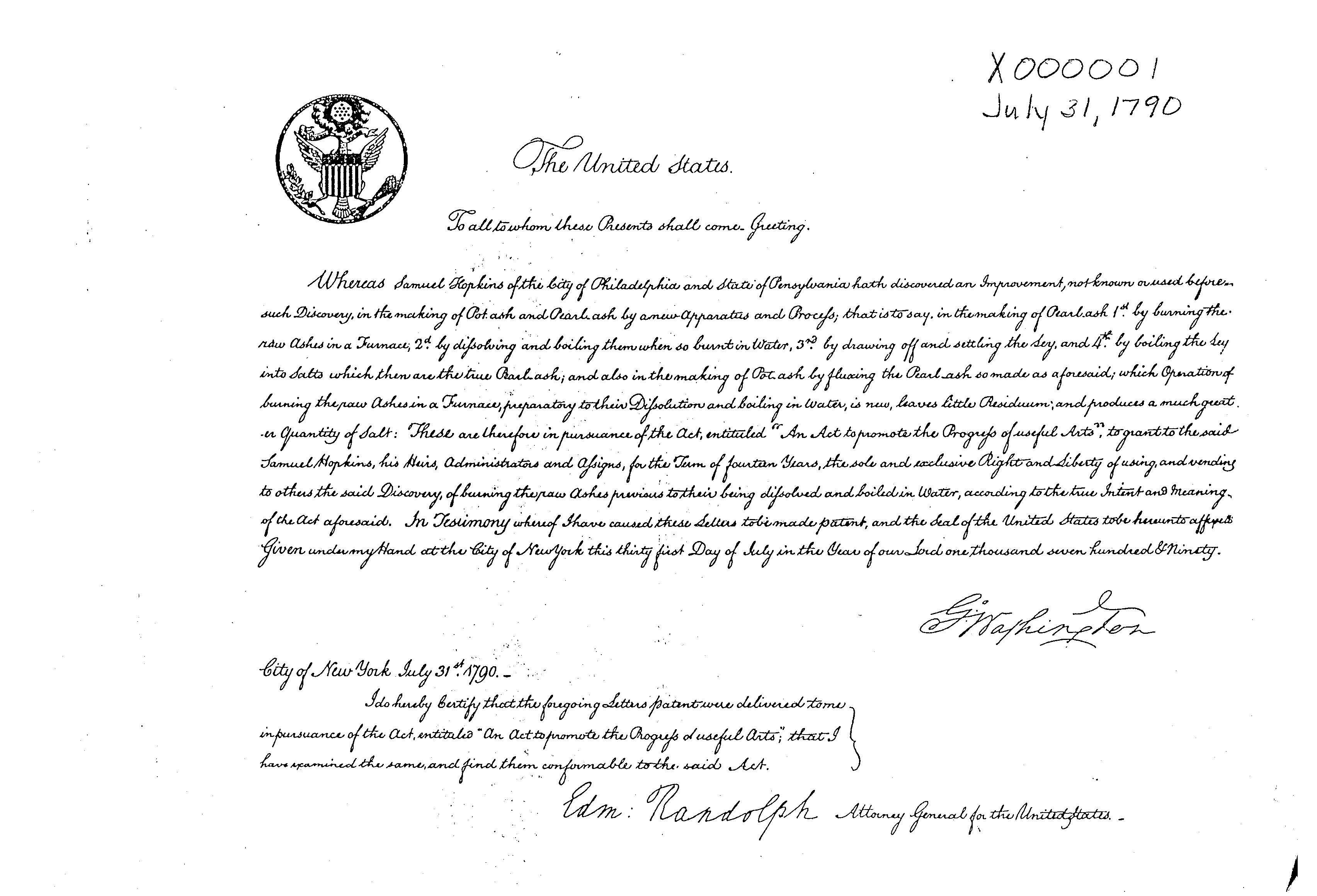 First Patent
