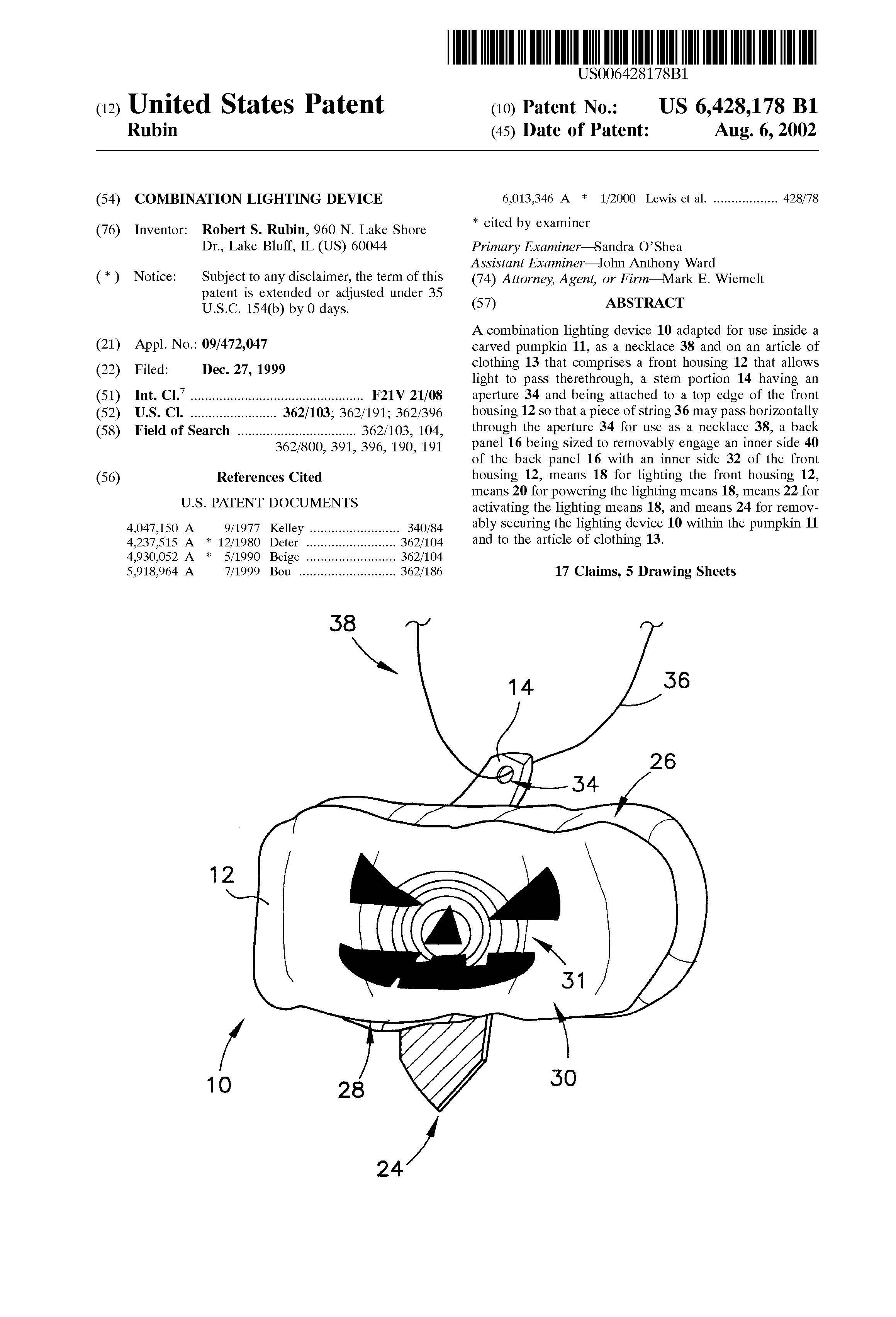 Pumpkin Patent
