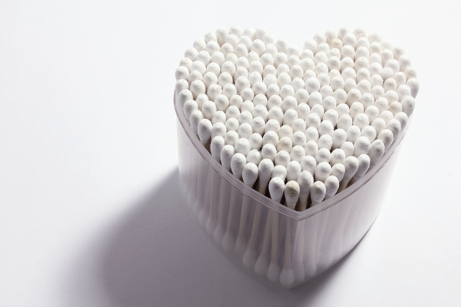 Cotton Swabs in the shape of a heart