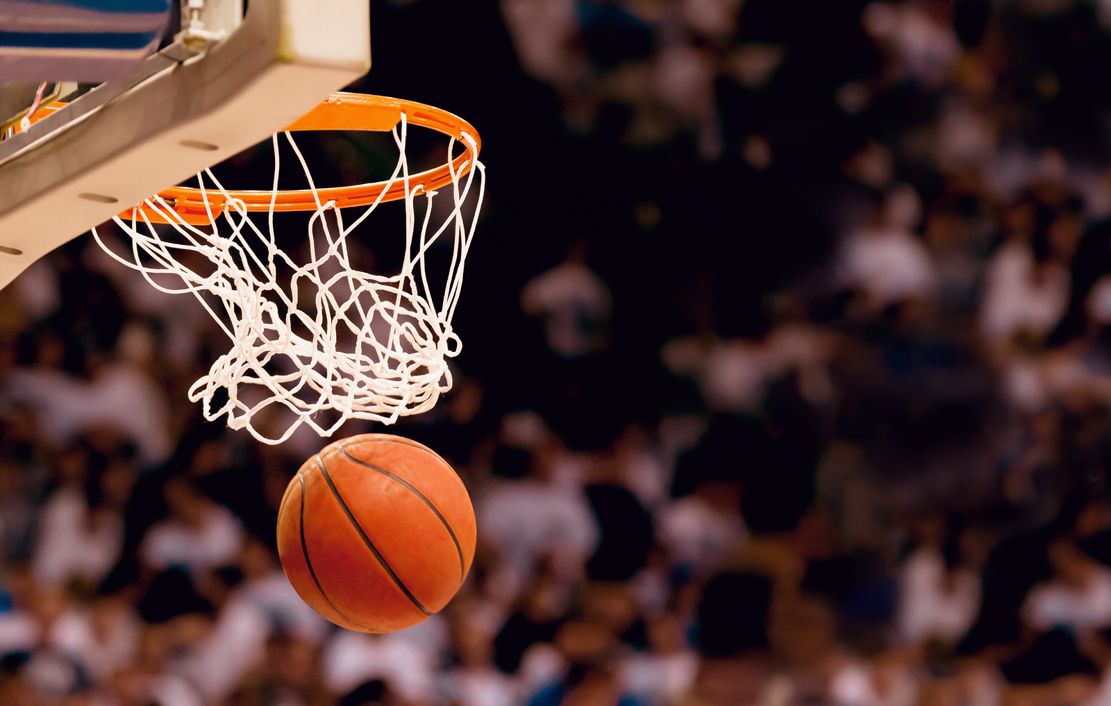 Basketball through a hoop