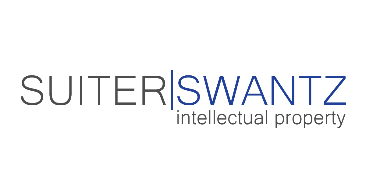 Suiter Swantz grey & blue logo