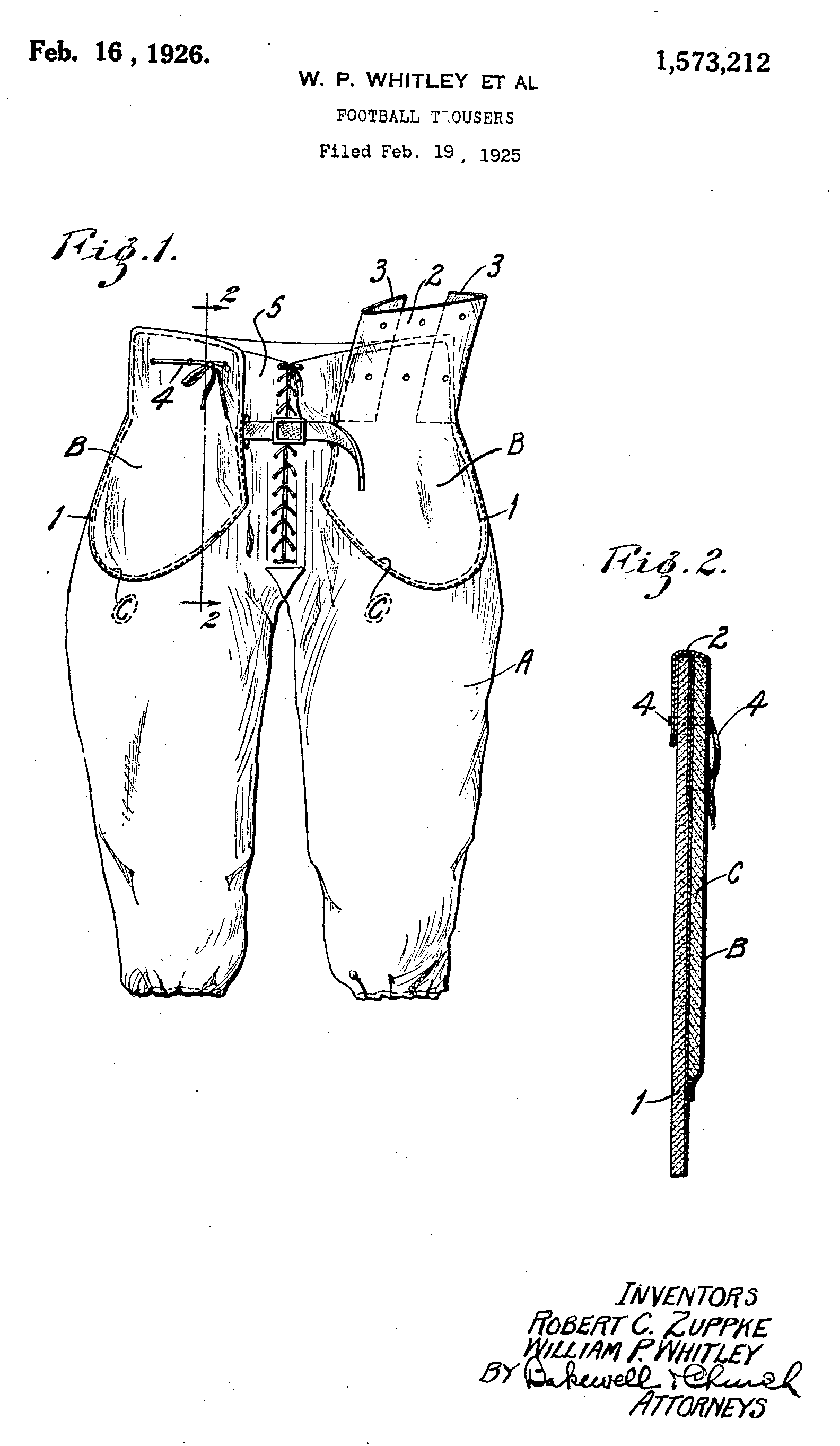 History of the Football Pants Patent – Timeless Patents