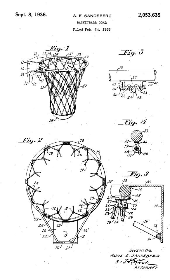 Basketball Hoop Patent